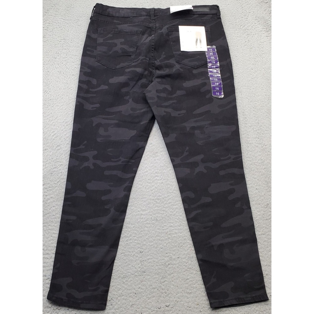 Social Standard by Sanctuary Ankle Jeans Women 16 Multi Camo Mid Rise Skinny Leg